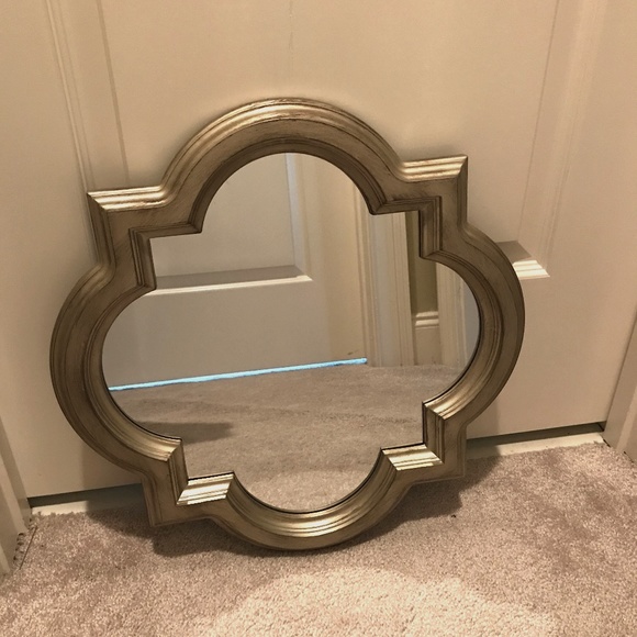 Threshold Champagne Quatrefoil Mirror